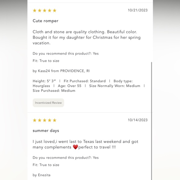 Anthro Cloth and Stone NWT sleeveless button down romper, Sz Med linen/rayon - Picture 7 of 11